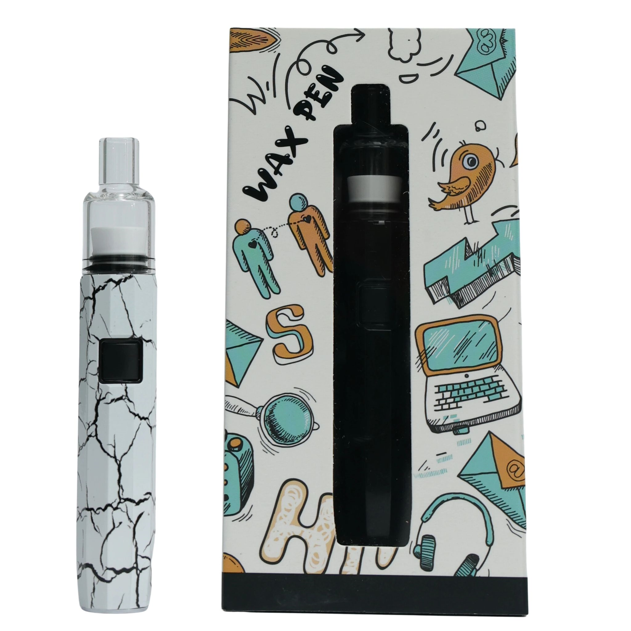 Wax Pen Vaporizer Kit Variable Voltage with 500mAh Battery