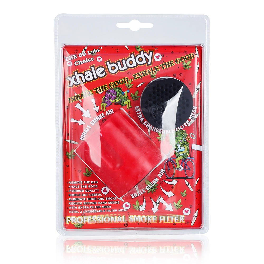 Personal Smoke Air Filter for Smoking Easy Exhale red