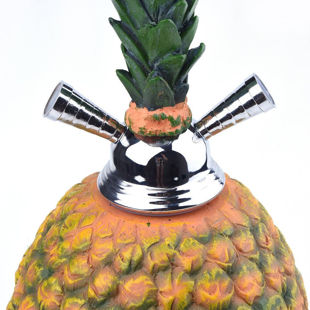 Double Hose Pineapple Hookah Set | Water Pipe with Hose Stainless Steel Bowl Chicha Narguile Accessories - Puffingmaster