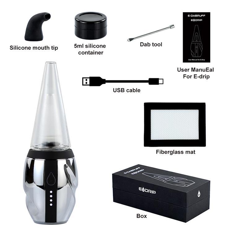 E1 Electric Dab Rig | Vaporizer Set with 1500mAh Battery Type-C | Portable Erig for Herb Wax Concentrate - Puffingmaster