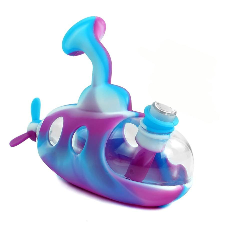 Submarine Cute Bong | Water Pipe with Silicone Glass Bowl for Tobacco - Puffingmaster