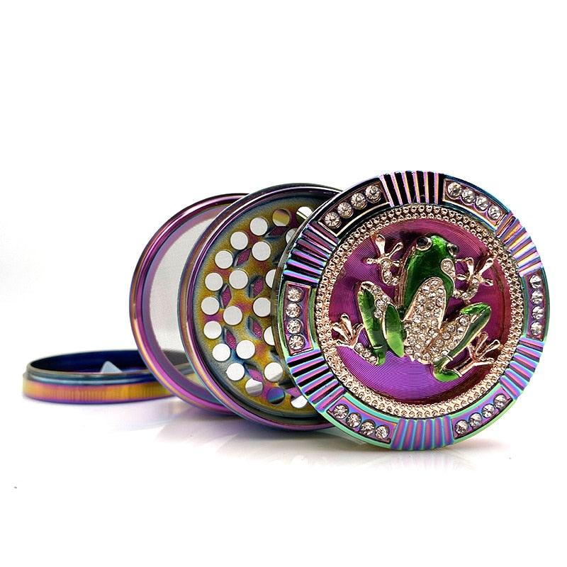 Tobacco Grinder Animal 4 Layers 63mm 52mm Rainbow Color Zinc Alloy Herb Grinder Weed Crusher - Puffingmaster