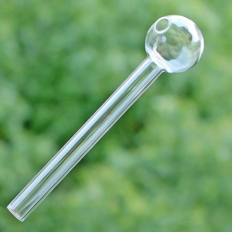 102mm Clear Glass Tube | Oil Nail Burner Water Pipe Lightweight - Puffingmaster