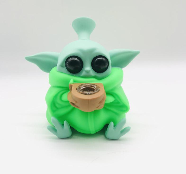 Silicone Yoda Pipe | Cute Alien Cigarette Pot Accessories Smoking Hand Pipe Portable - Puffingmaster