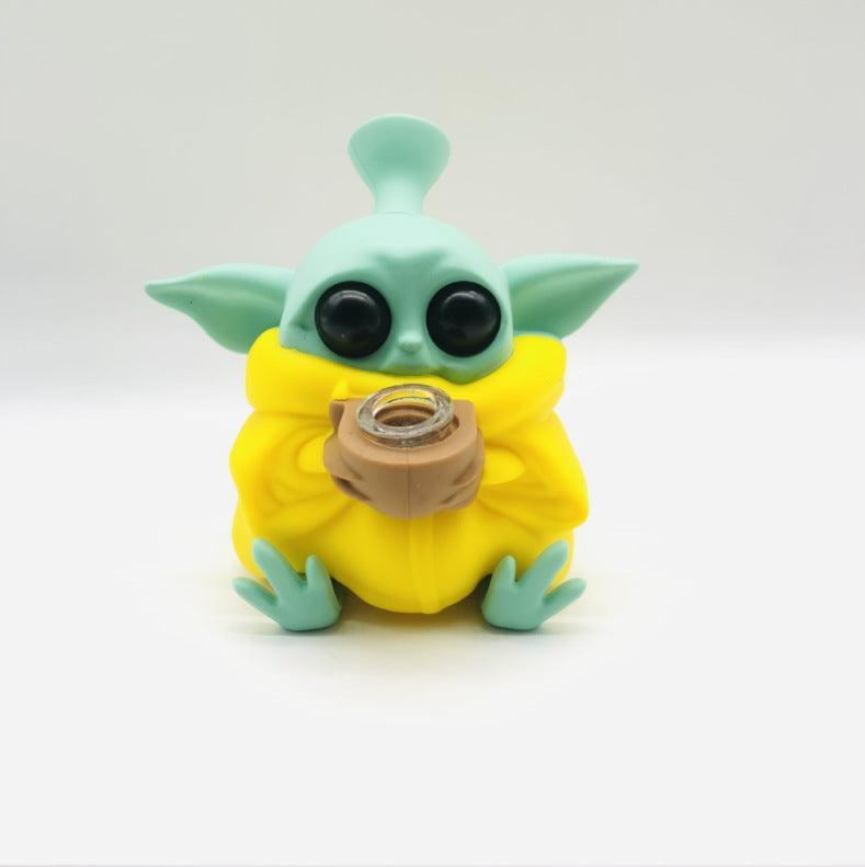 Silicone Yoda Pipe | Cute Alien Cigarette Pot Accessories Smoking Hand Pipe Portable - Puffingmaster