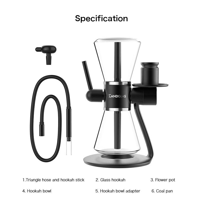 Mingvape Sandglas Rotating Gravity Bong Hookah | 360 Degree Rotating Dual-Use Shisha Water Bong - Puffingmaster