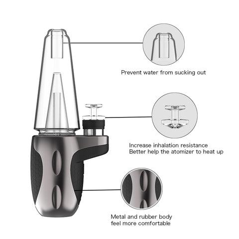 Dabcool W2 Electric Dab Rig | IPX4 Waterproof 1500mAh Battery Vaporizer Kit - Puffingmaster