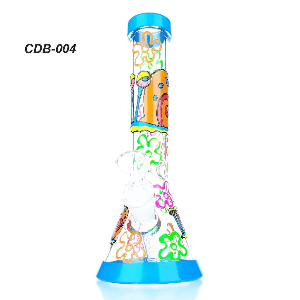 Creative Glass Bong | Multi-color Cigarette Water Pipe Crafts Creative Ornaments - Puffingmaster