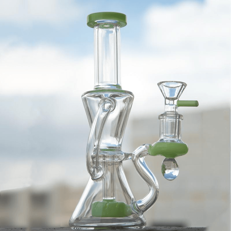 Heart Shape Glass Pretty Bong | Glass Water Pipe Thick Handmade Tobacco - Puffingmaster