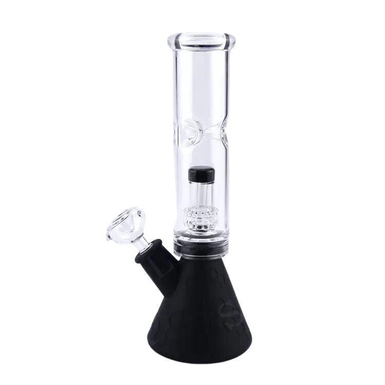 Glass Silicone Bong | Smoke Bottle Cigarette Set Water Pipe Lightweight Portable - Puffingmaster