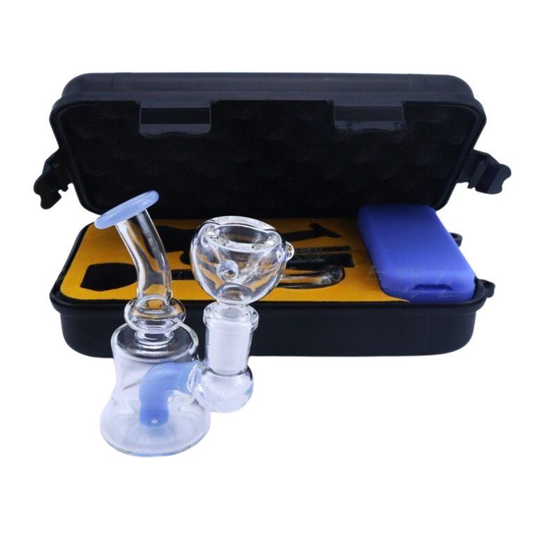 Mini Glass Dab Rig | Handheld Water Pipe Durable Portable Puffing - Puffingmaster