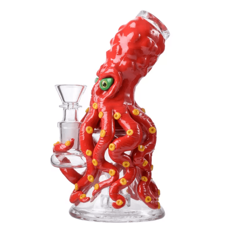Halloween Style 7 Inch Mini Bong | Water Glass Pipe 14mm Joint - Puffingmaster