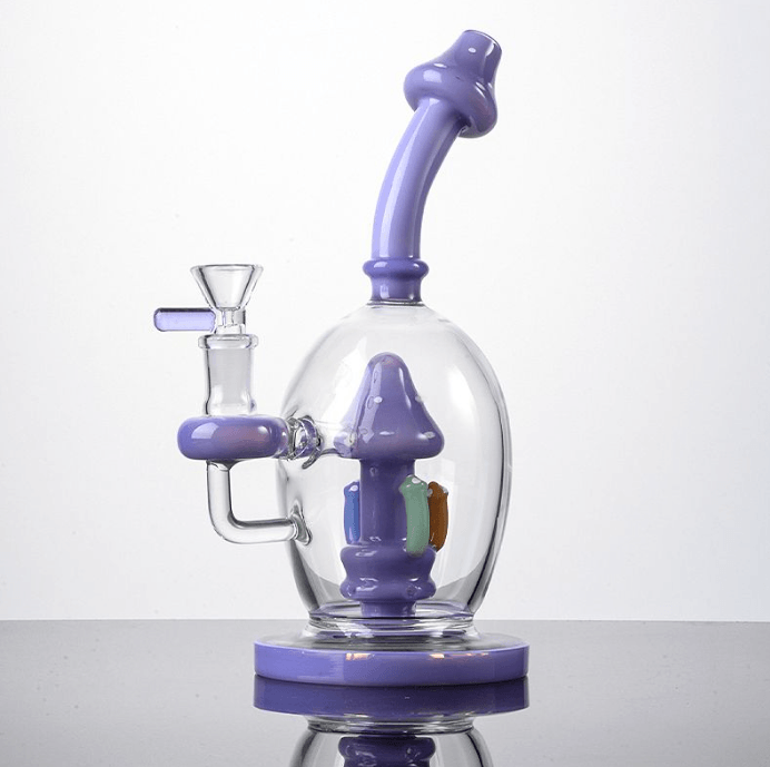 Mushroom Bong | Borosilicate Glass Handicraft Smoking Set Hookah Lightweight Portable - Puffingmaster