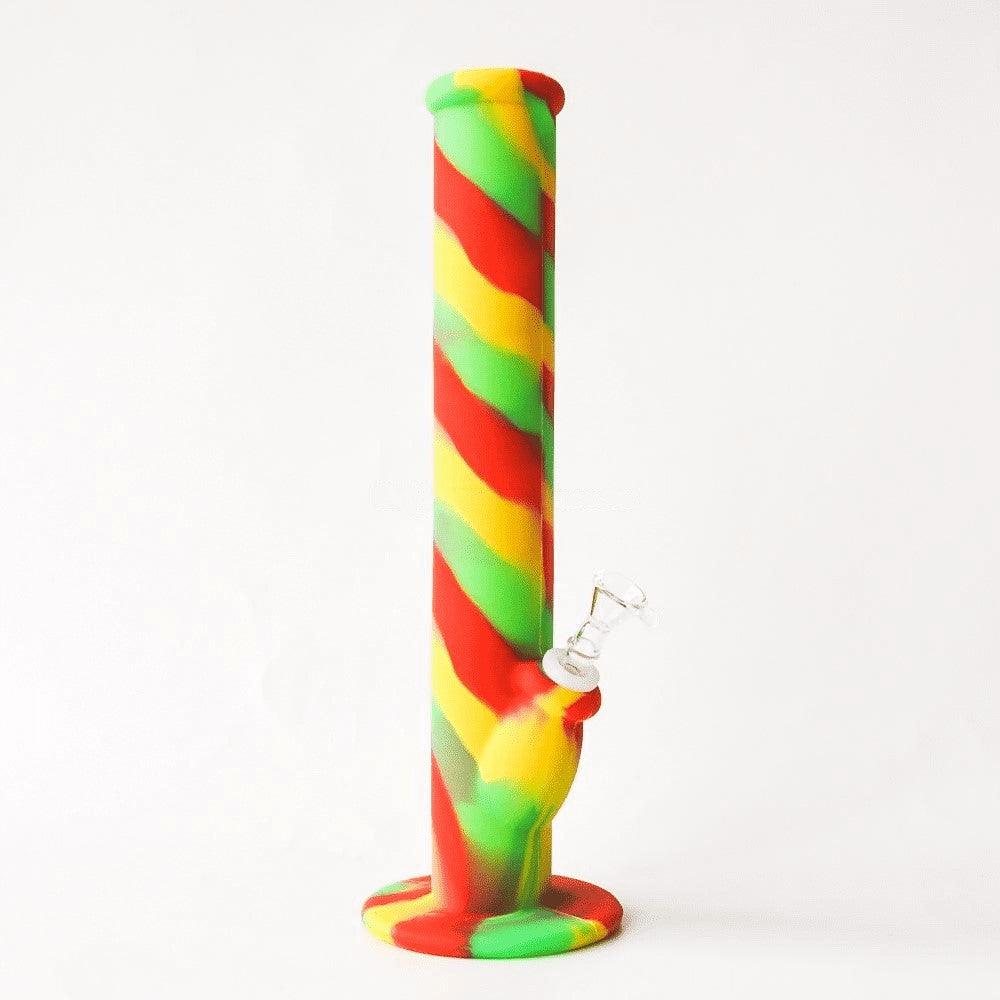 Silicone Glass Bong | with Straight Filter Multi-color Water Pipe Tobacco Puffing Smoking Portable - Puffingmaster