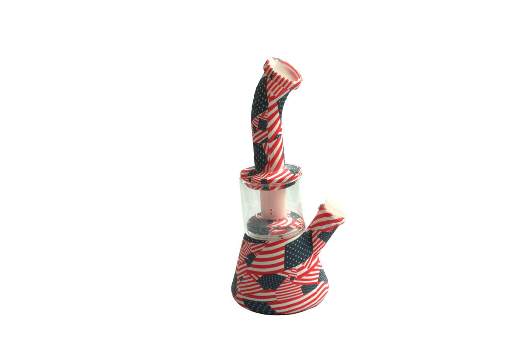 silicone dab rig red portable