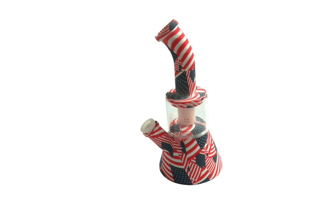 silicone dab rig red portable