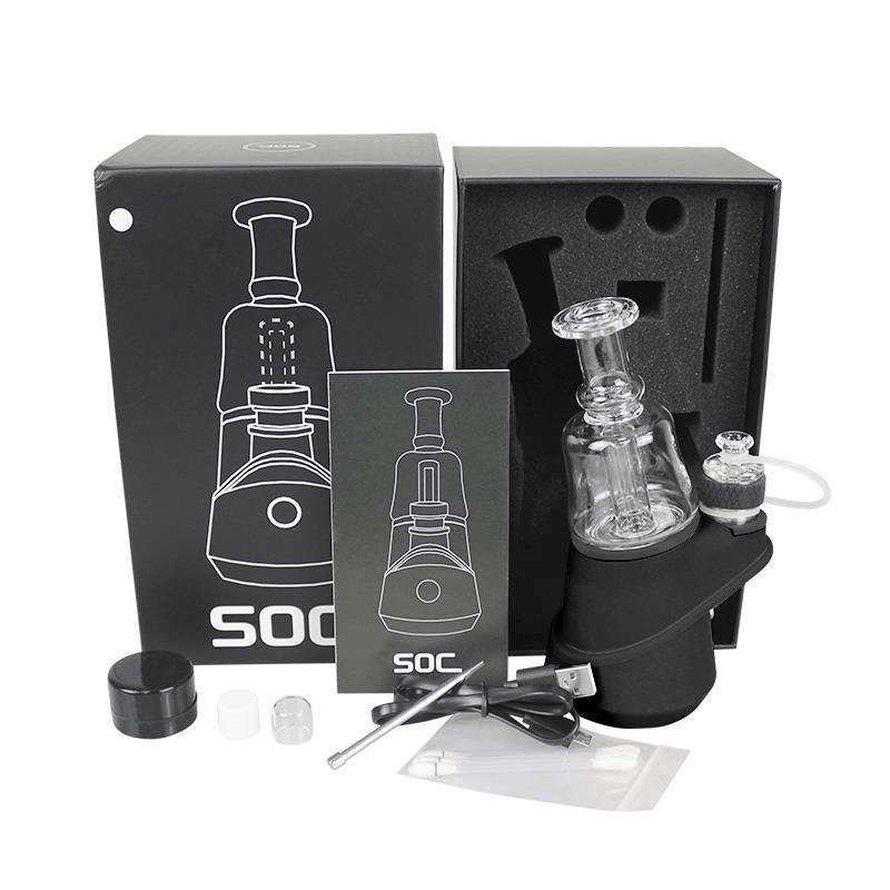 SOC Peak Electric Dab Rig Vaporizer Glass Bubbler Replacement Attachment - Puffingmaster