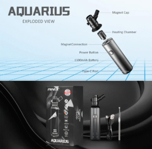 Anix Aquarius Wax Vaporizer Kit with accessories