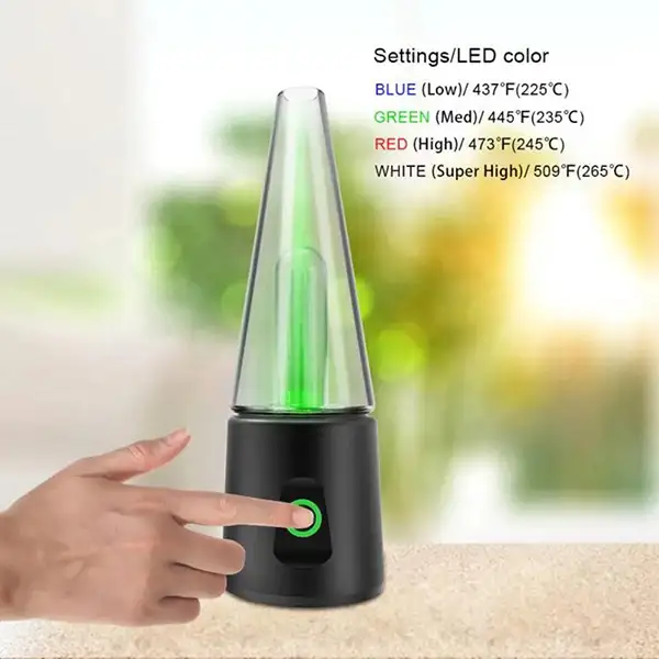 Green Apex erig with temperature setting