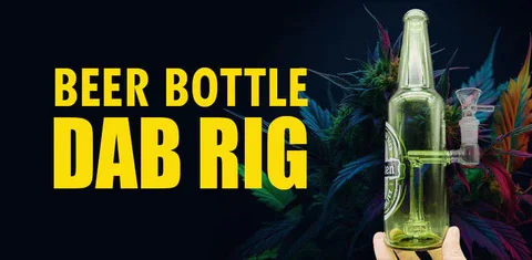 A beer bottle dab rig