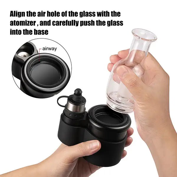 Crossing core2.1 erig glass bubbler atomizer