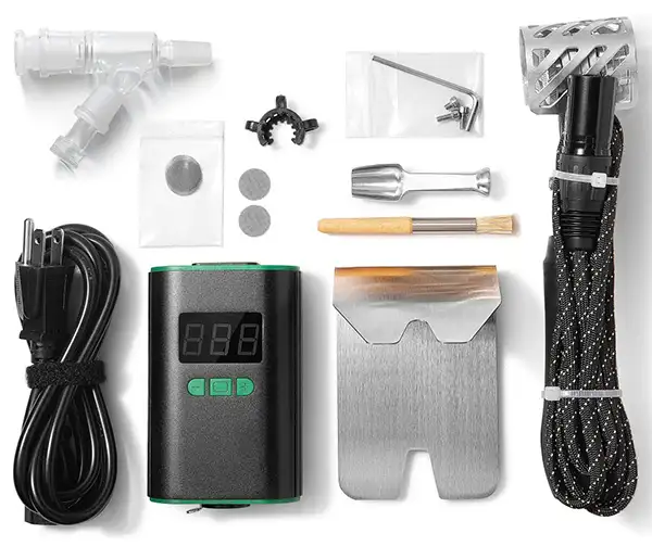 Crossing ruby twist injector hybrid with gem cuts ball vape kit with accessories