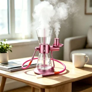 sandglass gravity bong pink