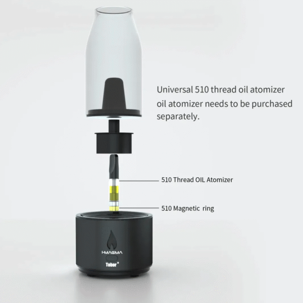 tobor-imagma-electric-dab-rig-vaporizer-with-accessories.png Tobor IMAGMA Vaporizer Electric Dab Rig black for Wax and 510 Cartridge