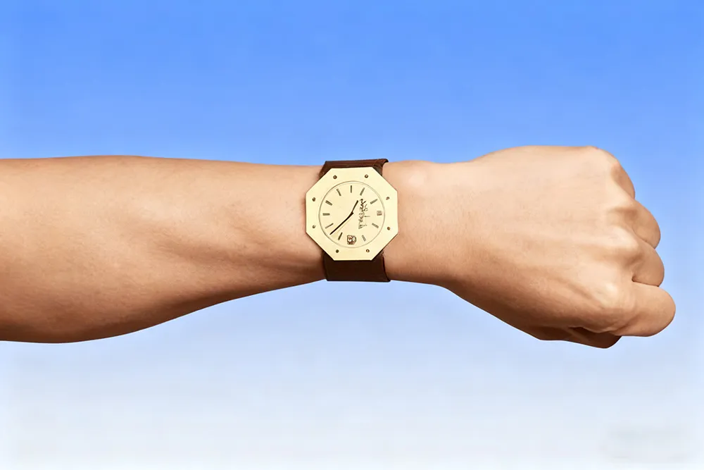 A hand with a watch