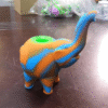 4.9 inch Silicone Pipe | Mini Bubbler Elephant Water Pipes