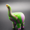 4.9 inch Silicone Pipe | Mini Bubbler Elephant Water Pipes