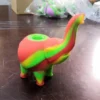 4.9 inch Silicone Pipe | Mini Bubbler Elephant Water Pipes