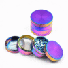 40MM 60MM 4-layer Herb Grinder Rainbow Tobacco Zinc Alloy Crusher