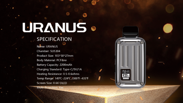 anix-uranus-dry-herb-vaporizer-with-specifications ANIX Uranus Dry Herb Vaporizer with specifications