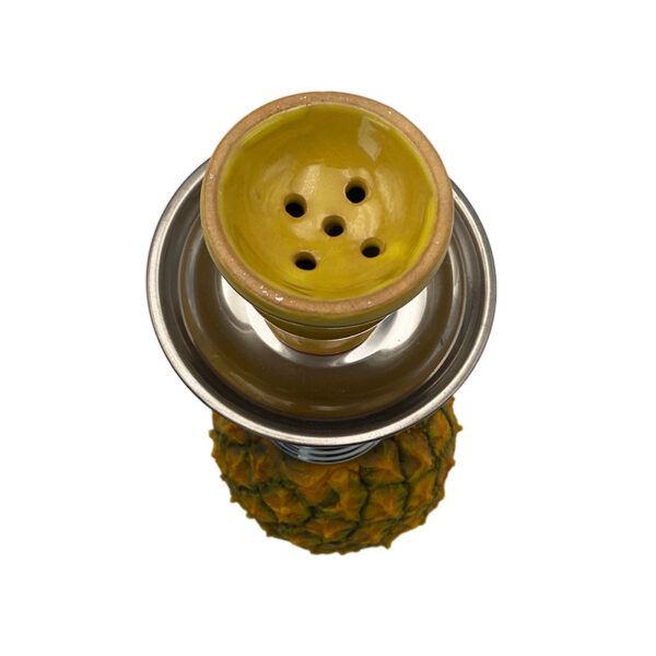 Double Hose Pineapple Hookah Set | Water Pipe with Hose Stainless Steel Bowl