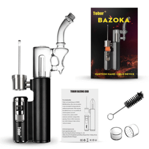 Bazoka pro Portable Mechanical Dab Rig black accessories
