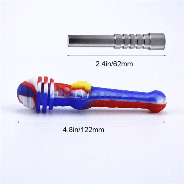 Bee Silicone Nectar Collector With Silicone Cover & Titanium Tip