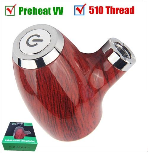 beleaf 510 thread pipe vape battery 900mah woodgrain