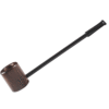 Red Black Sandalwood Popeye Pipe Straight Solid Wooden Pipe 2 Pack