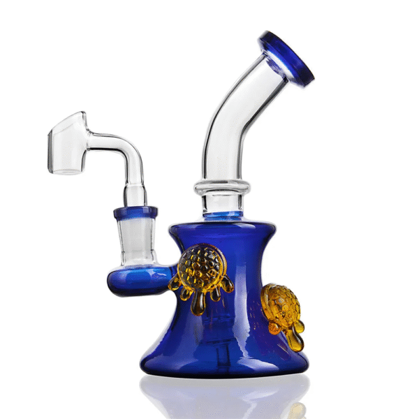 Glass Dab rig with 14mm Glass Banger Water Pipe Recycler Oil Rigs