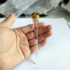 Brown face cartoon glass dab tool