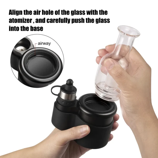 crossing-core-2.1-erig-glass-bubbler-atomizer crossing core 2.1 portable erig glass bubbler and atomizer