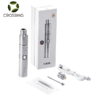 crossing-ez-sai-vaporizer-kit-silver-with-accessories-box Crossing EZ Saionara Wax Vaporizer Kit Silver with accessories and box