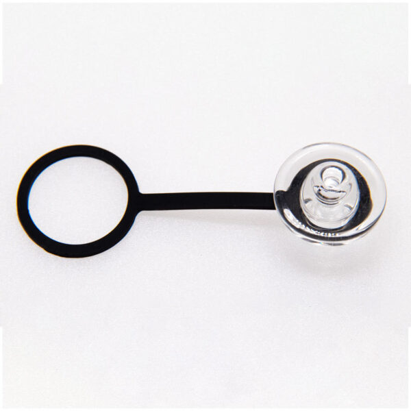 Replacement Glass Carb Cap with Silicone Ring for Dabcool W2 T2 Puffco Peak