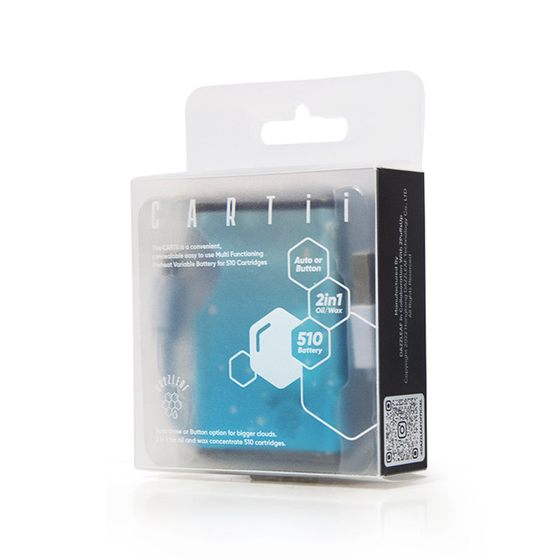 Dazzleaf CARTii 2 In 1 Twist VV 510 Cartridge Battery blue splatter with box