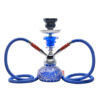 Double Hose Hookah Shisha Set Narguile Glass Vase Ceramic Bowl