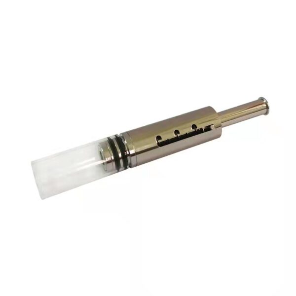 EDG Pipe Piston Type Glass Twisty Tobacco Dry Herb Smoking Pipes Vaporizer Pen