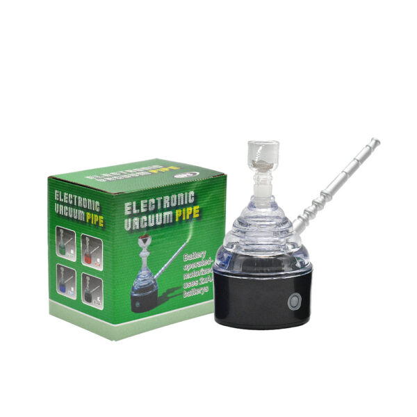 Electric Vacuum Pipe Creative Removable E Pipe for Herb Portable black