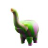 4.9 inch Silicone Pipe | Mini Bubbler Elephant Water Pipes