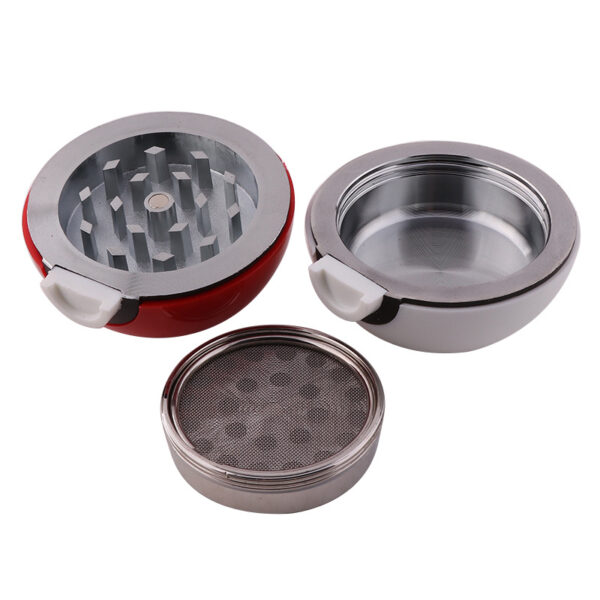 50MM 3 Layers Zinc Alloy ELF Ball Herb Grinder with Gift Box